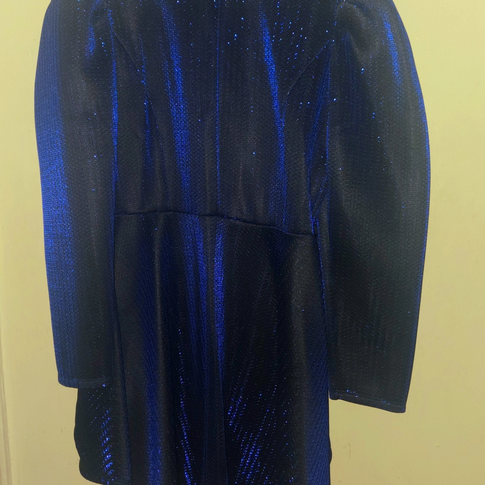 Shimmering Blue and Black Dress